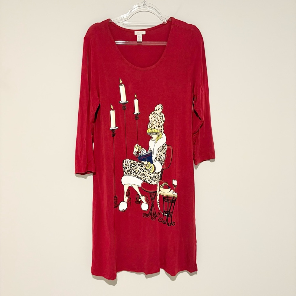 Chicos‎ Y2K Fashion Girl Candle Night Gown Red size Small/medium